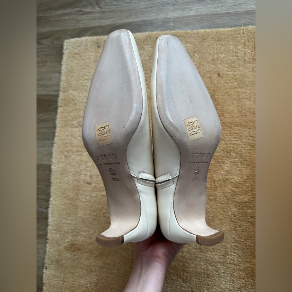 NWOT STAUD WALLY ANKLE BOOT CREAM - Picture 10 of 13